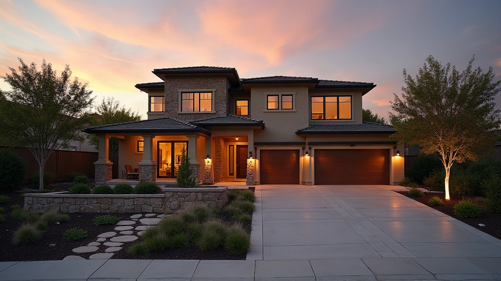Coastal deck at dusk
